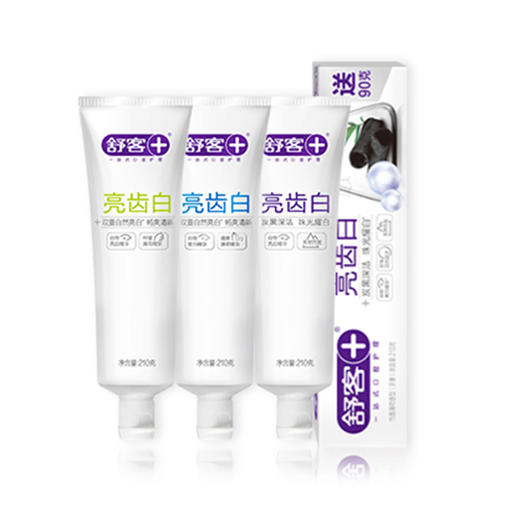 【家庭护理组合】舒客专效清新  亮齿白  维C养护牙膏 弹力护龈牙刷 儿童成长牙膏  儿童成长牙刷 （组合产品颜色/款式/口味随机发，介意慎拍） 商品图3