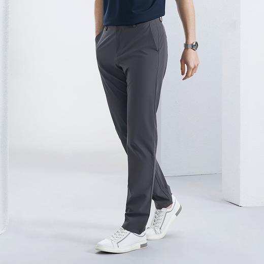 柒牌锦氨休闲裤男2024春夏新款时尚百搭条纹提花修身男士直筒长裤	126H71760 商品图1