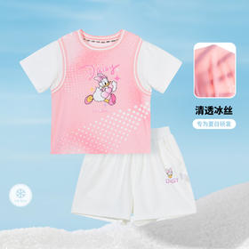 迪士尼24年新款女童短袖套装ZD2DT050
