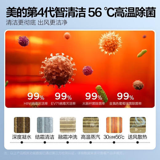 美的（Midea）空调挂机 风尊智慧版 新一级能效 智能变频冷暖 防直吹壁挂式空调 挂式卧室 家电以旧换新 1.5匹 一级能效 35MXC1D智慧版 商品图3