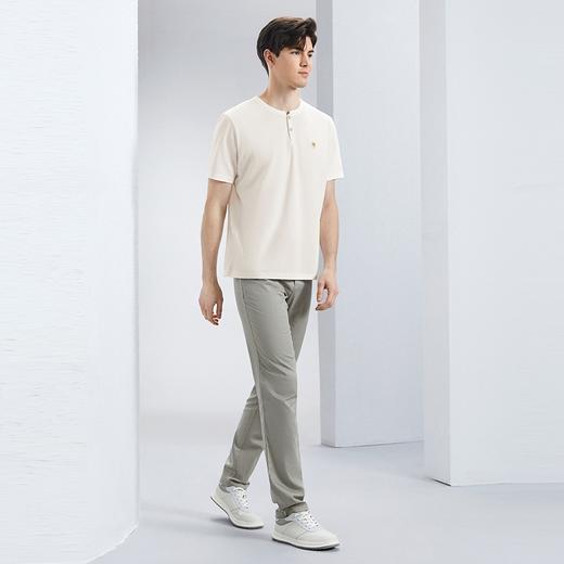 【中华立领】柒牌圆领短袖T恤男士2024夏季新款时尚休闲体恤衫	126T72060 商品图3