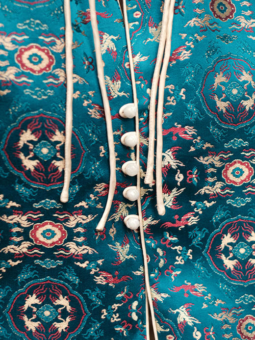 盛唐婧 |鹤鹿同春织锦缎马甲 商品图2