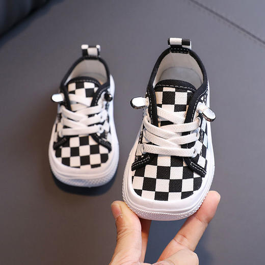 【百搭帆布鞋！】潮韩版2024新款男童中小童芒果头丑萌纯色帆布鞋夏季女童小众板鞋 商品图7