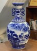 柴窑 青花山水双耳瓶 商品缩略图0