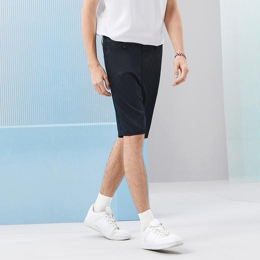 【含莱赛尔】柒牌短裤男士2024夏季新款时尚潮流字母满印直筒裤子	126H72770 商品图1