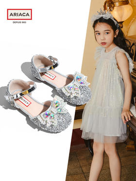 【蓬纱馆】ARIACA艾芮苏女童鞋水晶鞋高跟凉鞋包头夏季软底小女孩儿童公主鞋1208