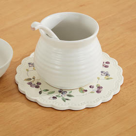 圆形隔热垫 莓果 直径约20cm