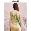 VIMAGE纬漫纪夏季新款晕染V领显瘦气质无袖上衣V2113720 商品缩略图4