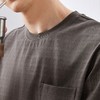 【凉感索罗纳】柒牌圆领短袖T恤男夏季新款时尚字母满印口袋上衣	126T71830 商品缩略图2