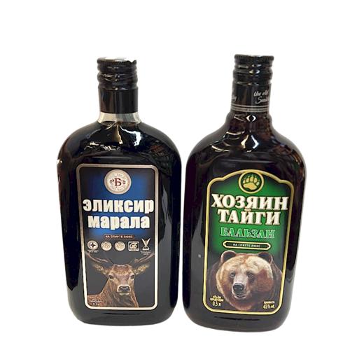 俄罗斯阿穆尔丛林熊/丛林鹿配制酒伏特加45°-500ml 商品图0