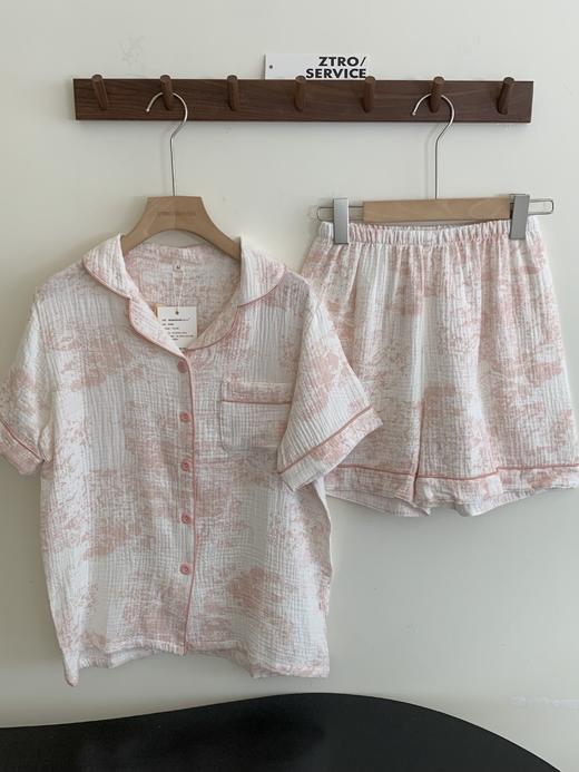 婴儿纱棉法式浪漫双层绉纱100%夏季居家服睡衣 商品图4