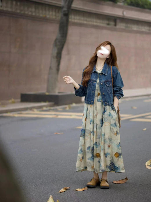 裁缝学苑AQ270新款连衣裙配牛仔短外套两件套装纸样女装服装打板 商品图1