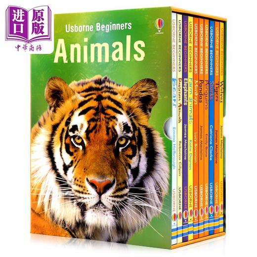 【中商原版】尤斯伯恩初学者系列 动物 10本盒装Usborne Beginners Animals Box Set 10 books英文原版 儿童科普绘本读物 精装 商品图0