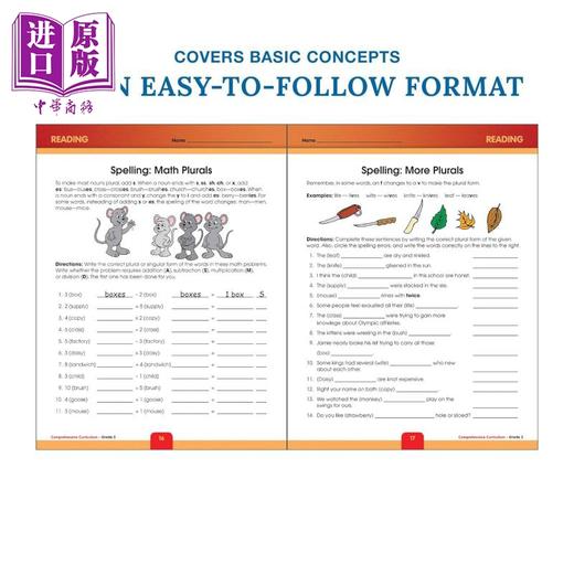 【中商原版】Comprehensive Curriculum of Basic Skills 5th Grade Workbooks All Subjects 基本技能综合全科目练习册 5年级 商品图1