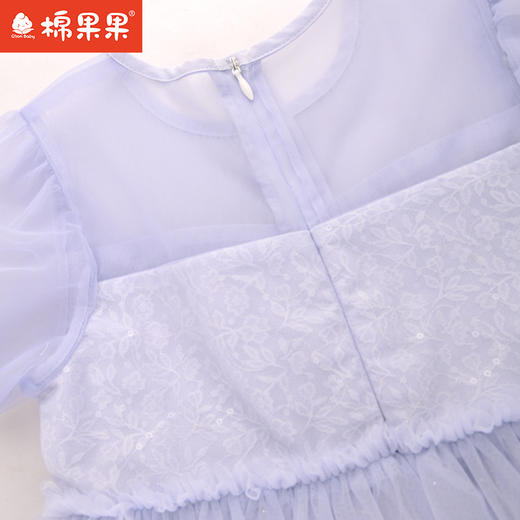 棉果果夏季新品女童公主裙网纱连衣裙M222701424222 商品图7