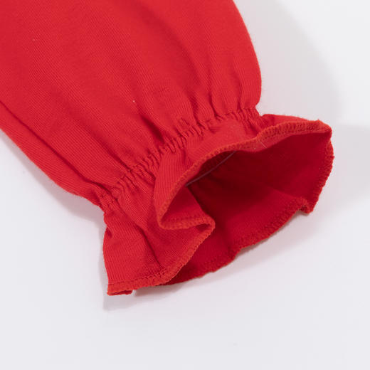 贝贝怡春秋男女童大红前开连体衣ZB1DL017 商品图4