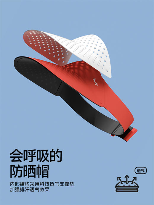 觅雨儿童无感空顶防晒帽（升级）幻影灰 商品图2
