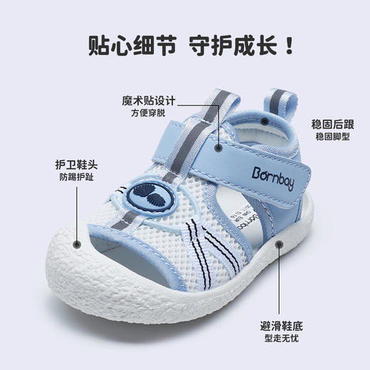 贝贝怡24年夏款男童凉鞋宝宝鞋ZB2DX004 商品图5
