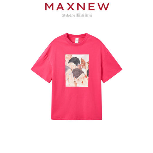 【T恤】“others”系列舒适亲肤宽松时尚印花T恤 1N2221260 商品图1