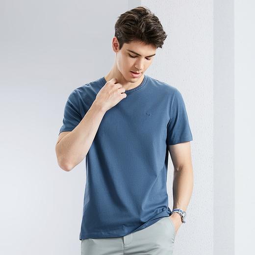 【冰氧吧】柒牌凉感短袖T恤男2024夏季新款圆领透气时尚休闲上衣	126T72010 商品图1