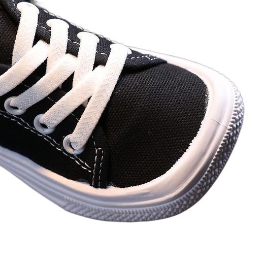 【百搭帆布鞋！】潮韩版2024新款男童中小童芒果头丑萌纯色帆布鞋夏季女童小众板鞋 商品图4