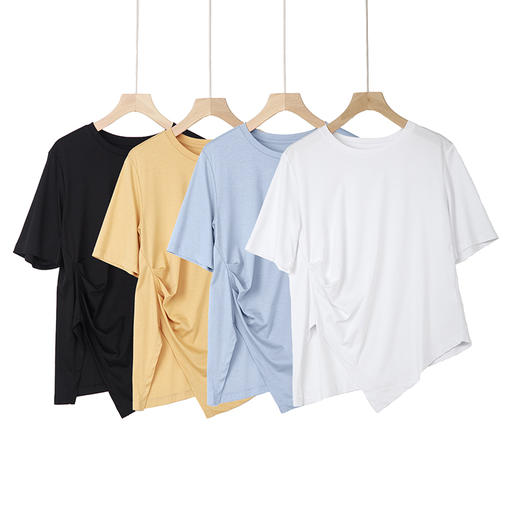 设计感桑蚕丝丝光T 商品图2