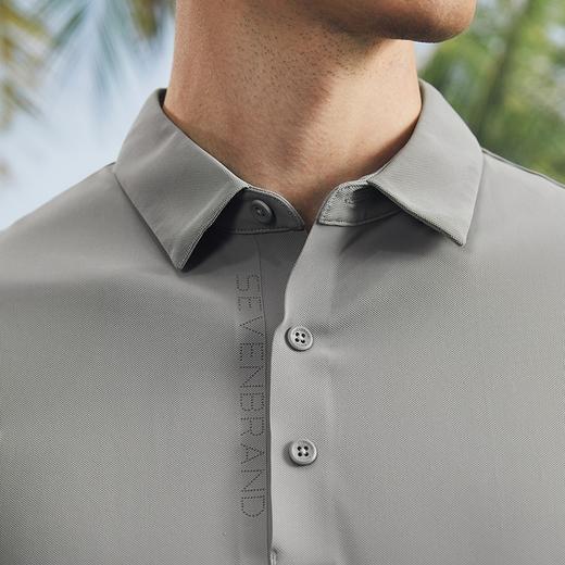 【瞬间凉感】柒牌锦氨短袖polo衫男夏季新款时尚休闲透气翻领T恤	126T72440 商品图2