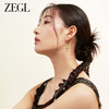 ZEGL925银新中式竹节耳环女碧玉耳扣2024新款轻奢高级感耳钉耳饰 商品缩略图2