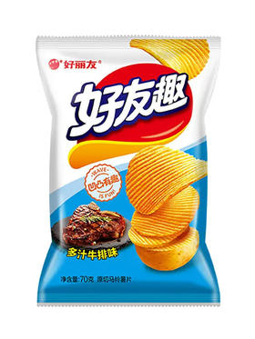 (23646)好丽友好友趣多汁牛排70g