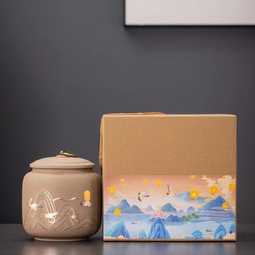 陶瓷茶叶罐包装礼盒储藏盒水容量约730ml 商品图3