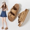 ZHR则则一字拖鞋女2024夏季新款厚底增高沙滩鞋外穿博肯拖鞋 商品缩略图1