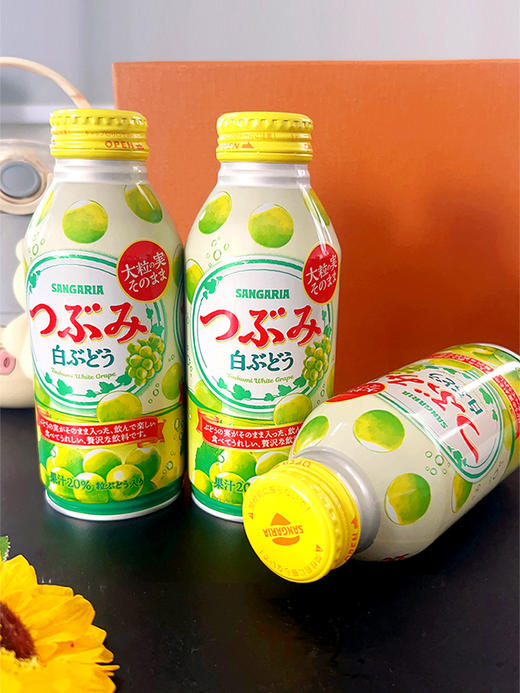 三佳丽 葡萄味饮料（白）380ml 商品图2