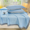 【高品质！细腻柔软，一触即凉】可水洗A类冰豆豆床单 笠裙冰丝凉席三件套 学生宿舍单人空调席 可机洗折叠！-QQ 商品缩略图2