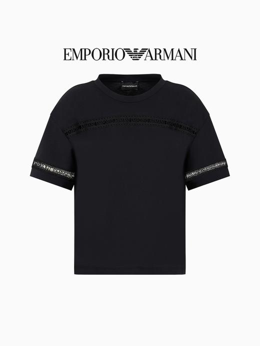 E ARMANI T恤衫女  3D2T7J2JIDZ-0927 蓝色. 商品图0