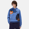 KENZO 高田贤三 男士涂鸦徽标印花棉质连帽卫衣 蓝色 FC55 SW546 4MO 67 商品缩略图1