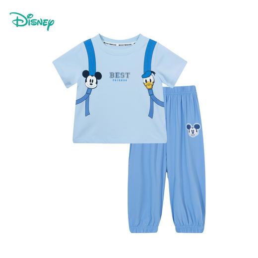 迪士尼小童外衣夏季男童短袖长裤套装ZD2DT020 商品图5