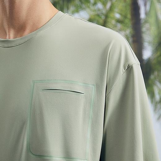 【瞬间凉感】柒牌短袖T恤男夏季新款锦氨高弹时尚休闲圆领体恤衫	126T72900 商品图2