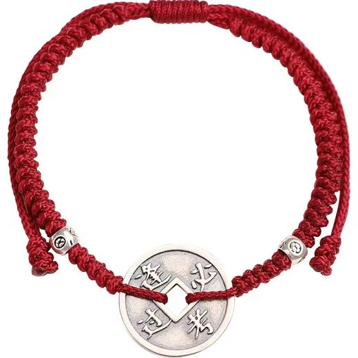 好运锦鲤红绳，925银 商品图5