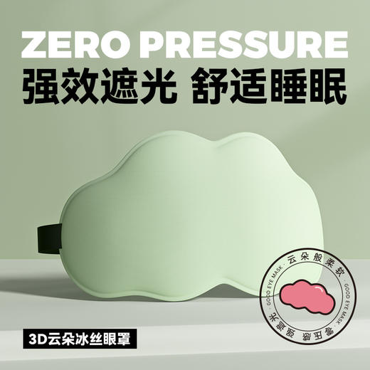 【0压感❗️黑科技3D云朵眼罩】云朵般柔软，人体工学，贴合鼻翼，高舒适强遮光❗️睡眠遮光透气男女午休不压眼缓解眼疲劳护眼不勒挂耳式父亲节礼物新年礼盒年货礼盒 商品图6