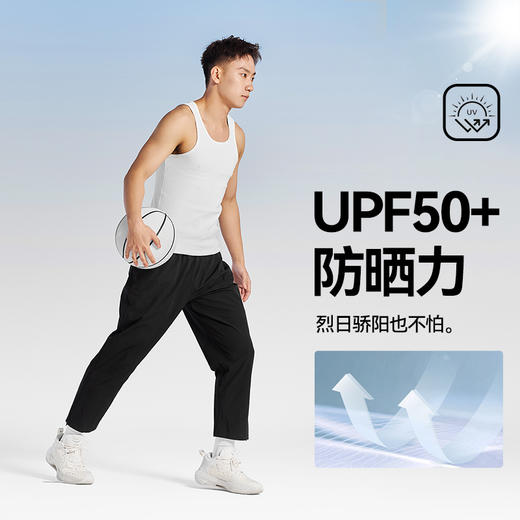 【会员专享价】有志者UZIS 冰感运动长裤男夏季薄款速干篮球跑步训练防晒裤[利落 商品图3