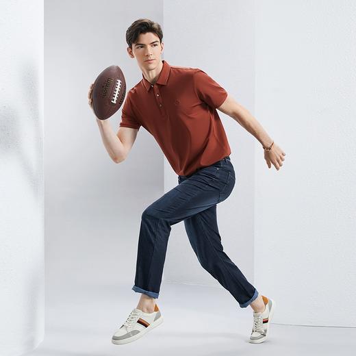 【含雅赛尔】柒牌水洗牛仔裤男2024夏季新款轻薄舒适耐磨直筒长裤	126H71240 商品图3