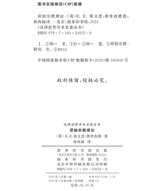 原始宗教理论（汉译名著本） 商品图1