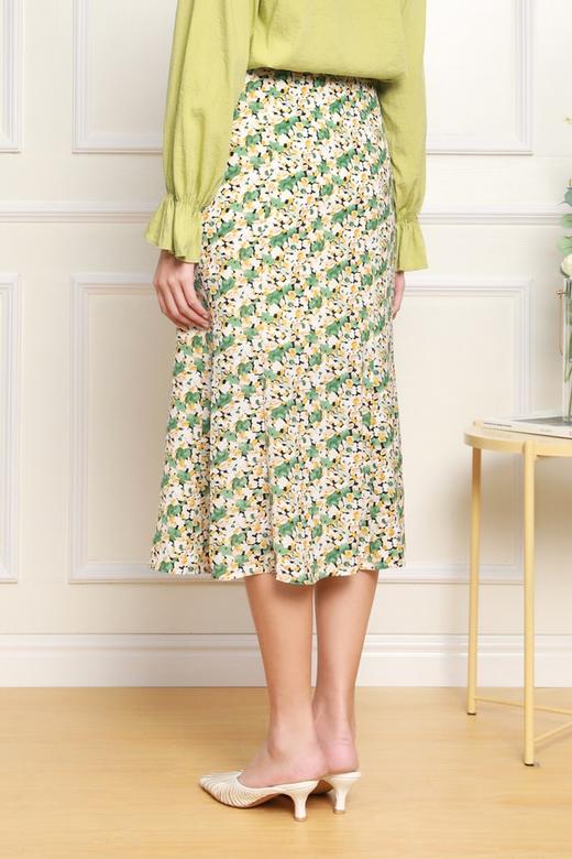 L.Fleuri 油画风印花鱼尾半裙 11930 商品图2