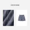 COCO ZONE2024夏季时尚松紧腰休闲短裤简约百搭通勤裤CC1B0818 商品缩略图2