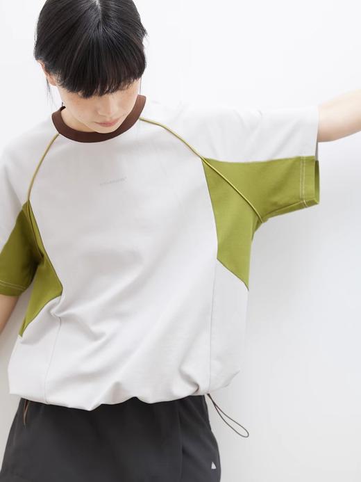 步履不停/4A18084C/山系户外运动休闲透气复古针织短袖T恤 商品图0