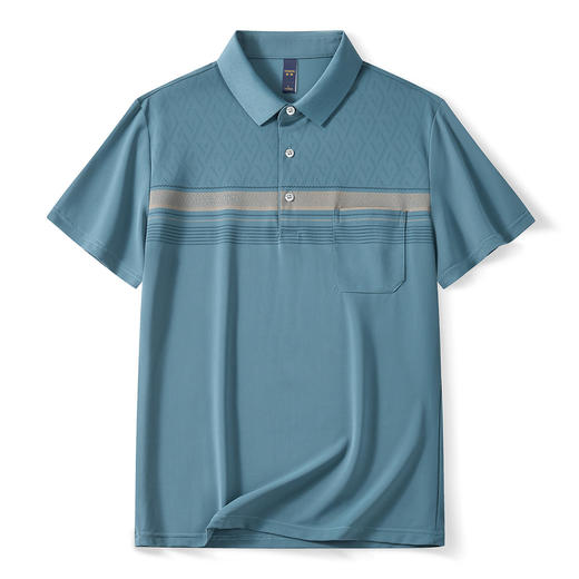 【空调凉感】罗蒙网眼冰丝polo衫男士短袖速干商务中老年爸爸装t恤男 商品图3