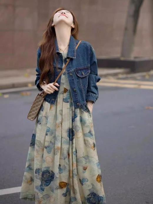 裁缝学苑AQ270新款连衣裙配牛仔短外套两件套装纸样女装服装打板 商品图3