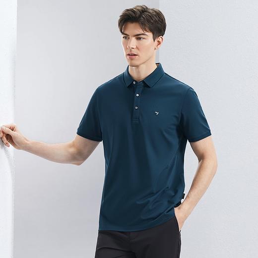【不变形领】【5A抗菌2A防螨】柒牌短袖男polo衫2024夏季新款商务青年休闲上衣	126T73420 商品图1