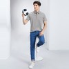【不变形领】【含麻】柒牌男装短袖POLO衫男夏季新款时尚潮流满身提花翻领T恤	126T70660 商品缩略图3