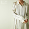 【新品萌宠】桑罗熊猫条纹真丝衬衫裙长袖睡裙可外穿简约宽松舒适透气连衣裙 商品缩略图2